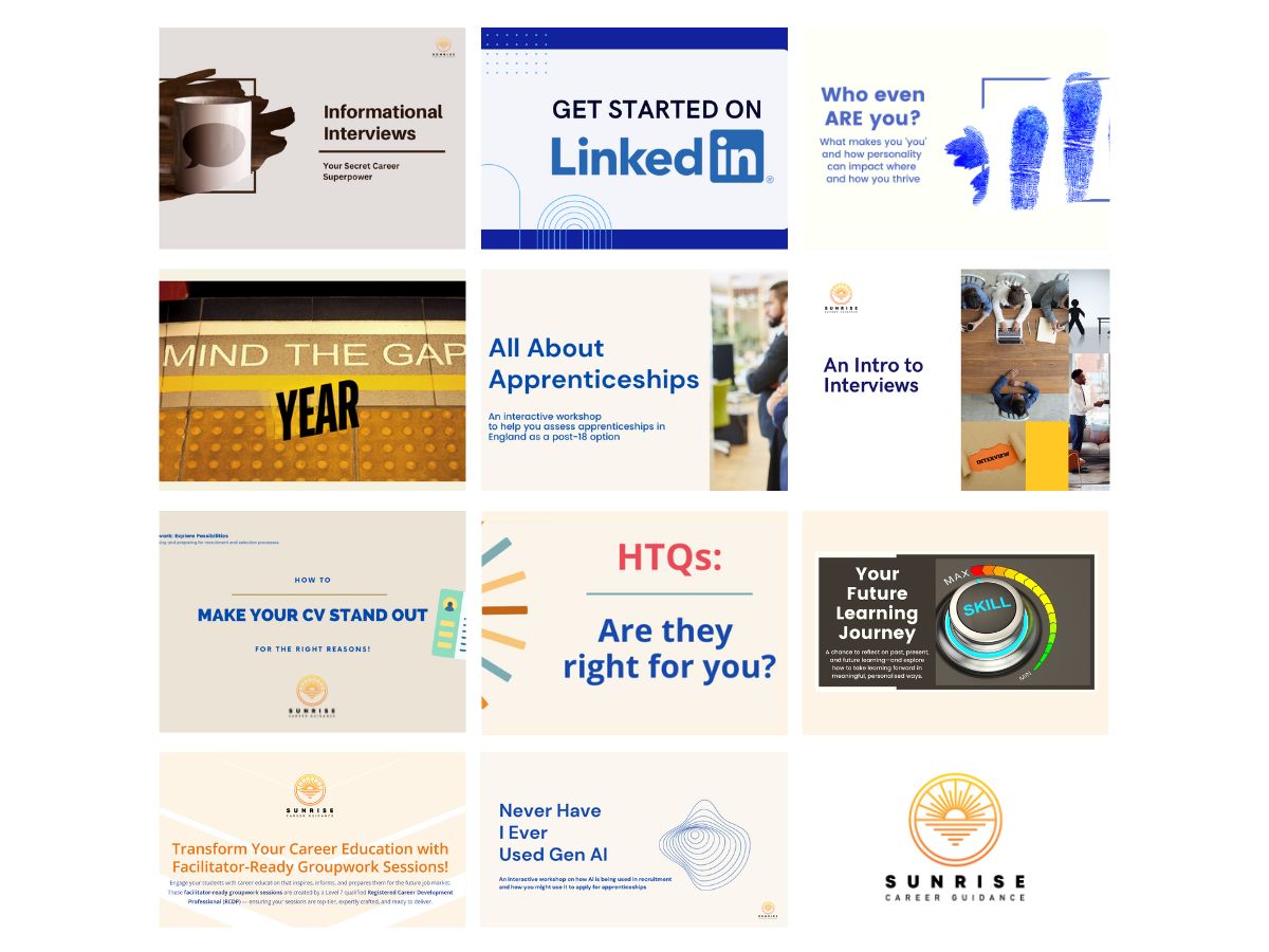 sunrise career groupwork value bundle!